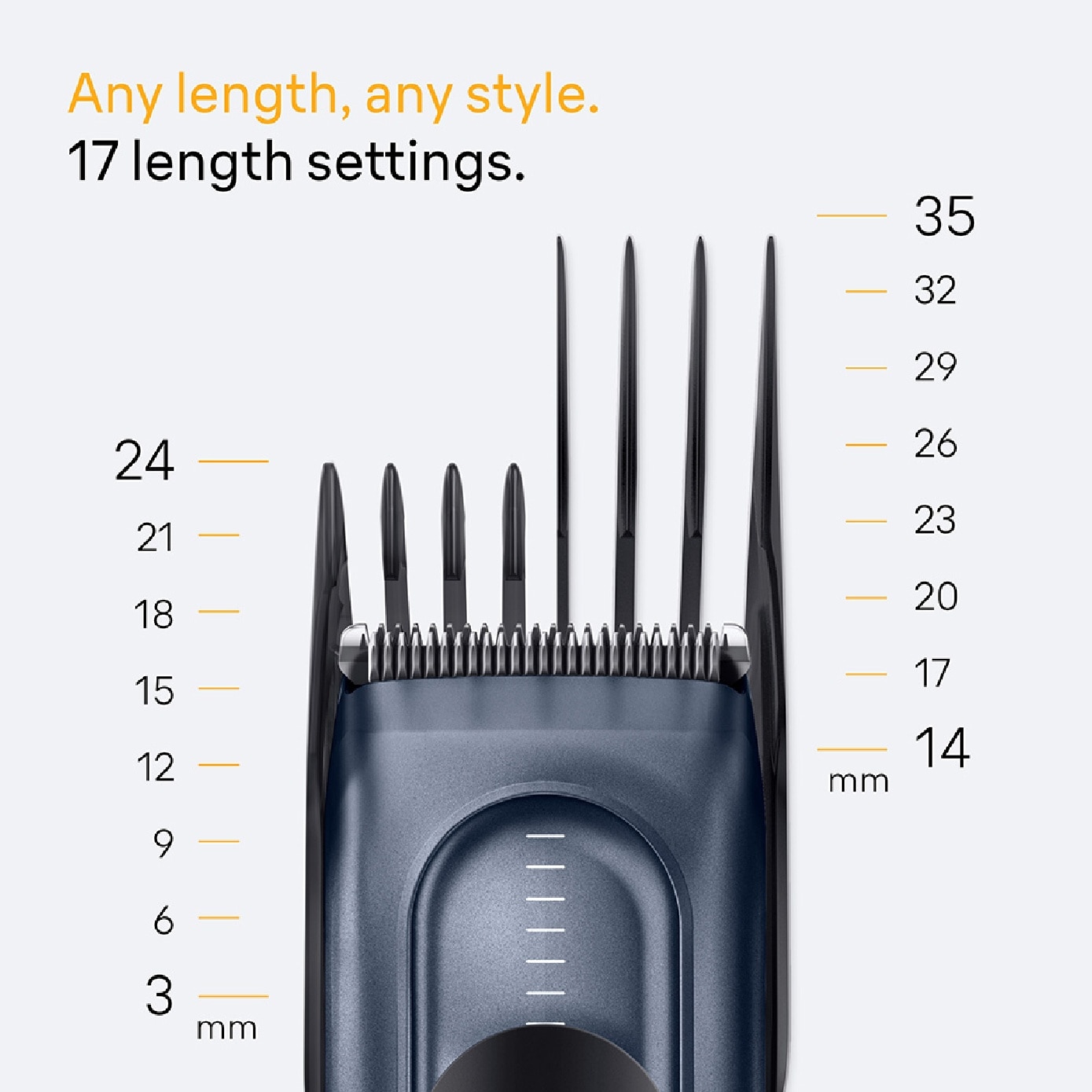 Series 5 HC 5550 Hair Clipper with 17 Length Settings & Lifetime Sharp Blades 1s