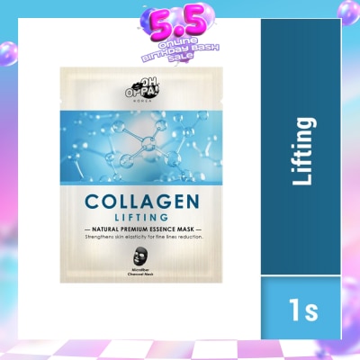OH OPPA - Natural Premium Essence Mask (Collagen), Skin Revitalization, Strengthen Skin Elasticty, Fine Lines Reduction For A Smooth, Youthful Appearance 1s