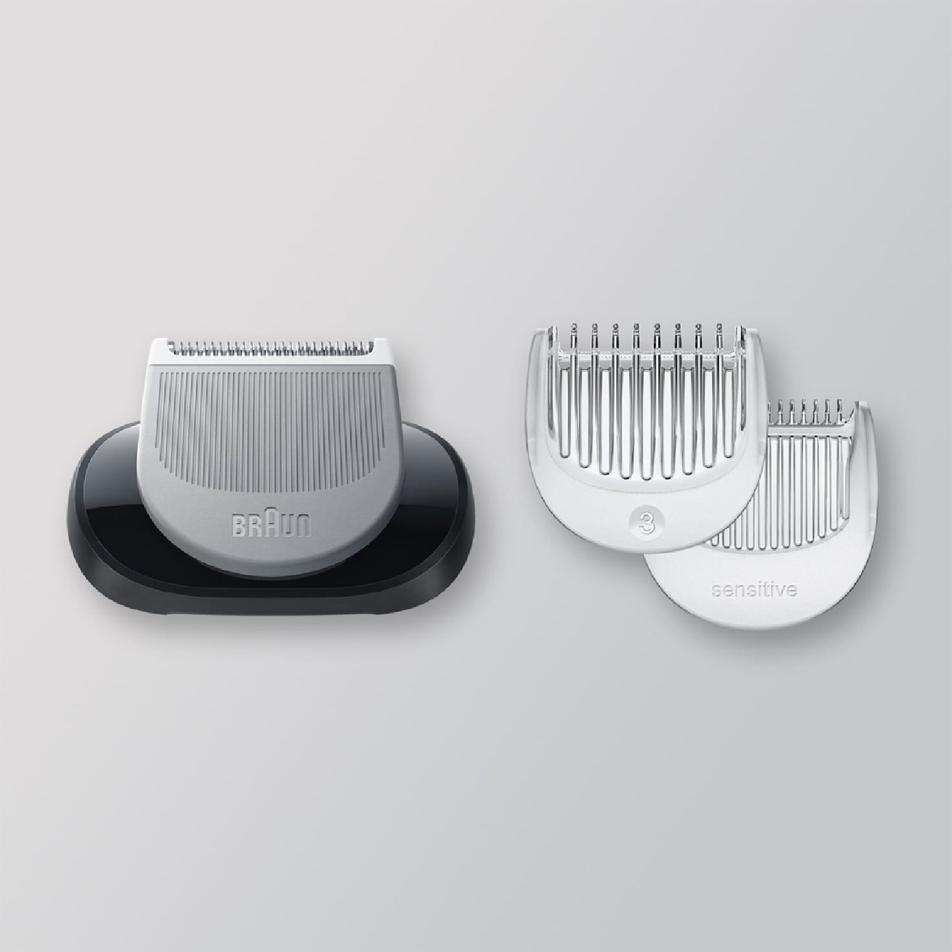 06-BDT Body Groomer Trimmer Attachment with Length Comb for Braun Series 5 6 7 Shaver 1s