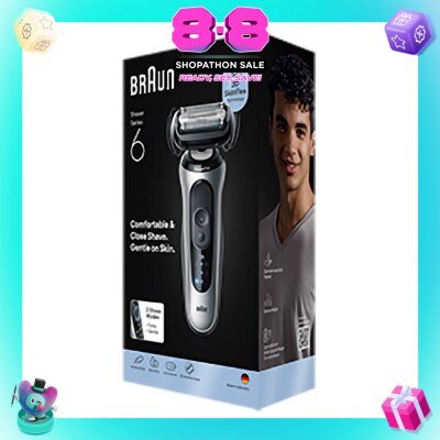 BRAUN - Series 6 Rechargable Electric Shaver 62-S1000s (Wet & Dry) with Travel Case 1s