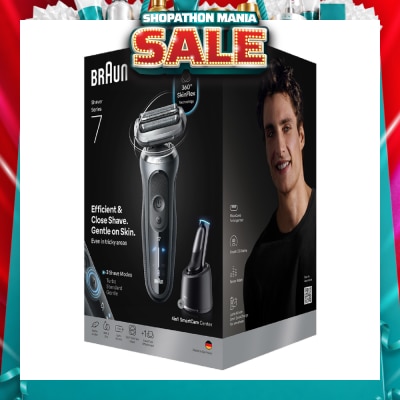 BRAUN - Series 7 Flex Rechargable Electric Shaver 72-G7200cc (Wet & Dry) with Smart Care Centre 1s