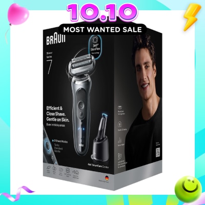 BRAUN Series 7 Flex Rechargable Electric Shaver 72 G7200cc (Wet & Dry) with Smart Care Centre 1s image