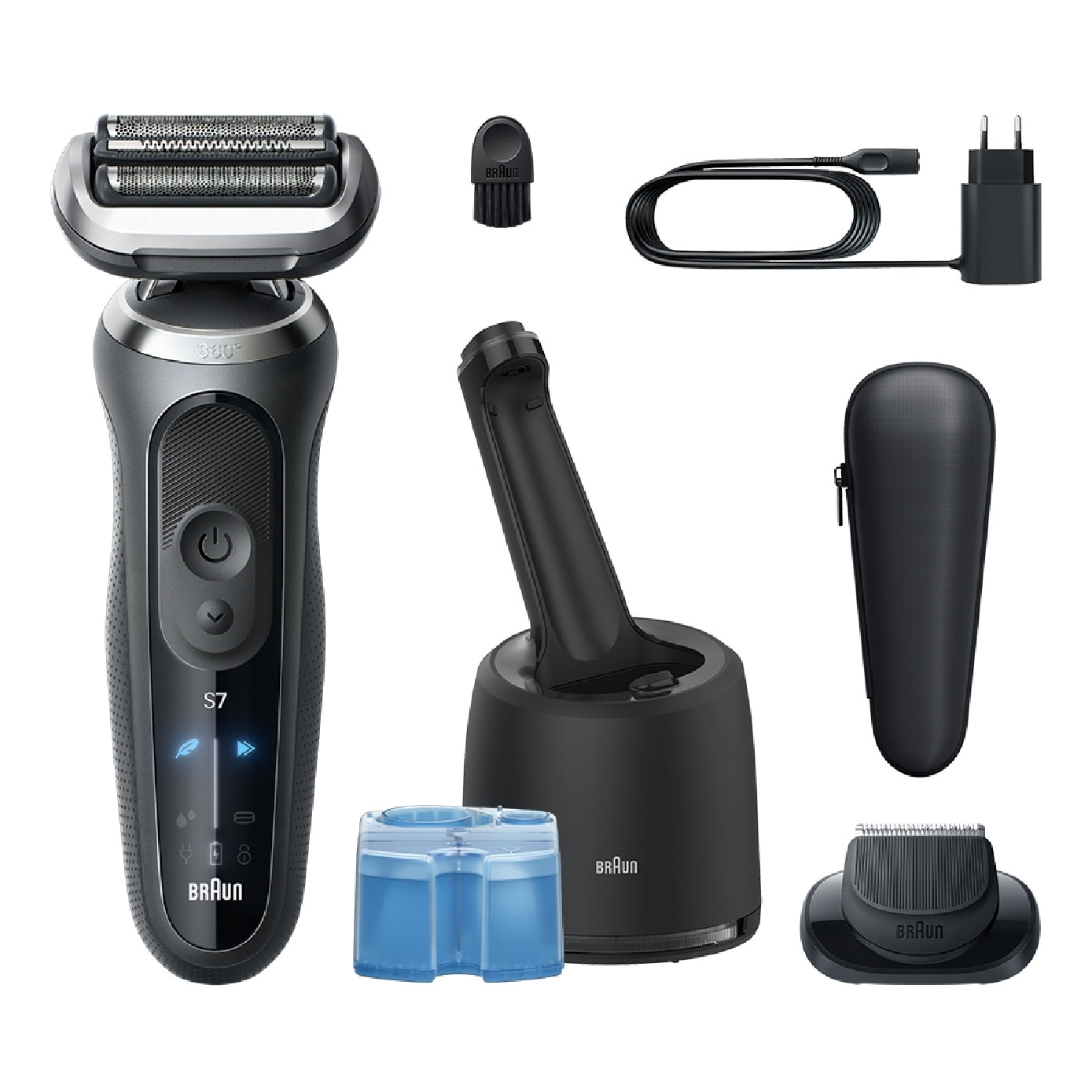 Series 7 Flex Rechargable Electric Shaver 72-G7200cc (Wet & Dry) with Smart Care Centre 1s