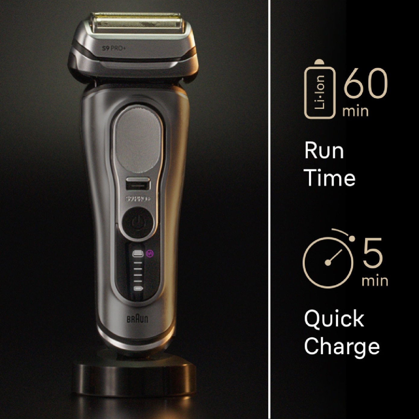 Series 9 Pro+ 9615s Electric Shaver with Pro Trimmer & Pro SensoAdapt 1s