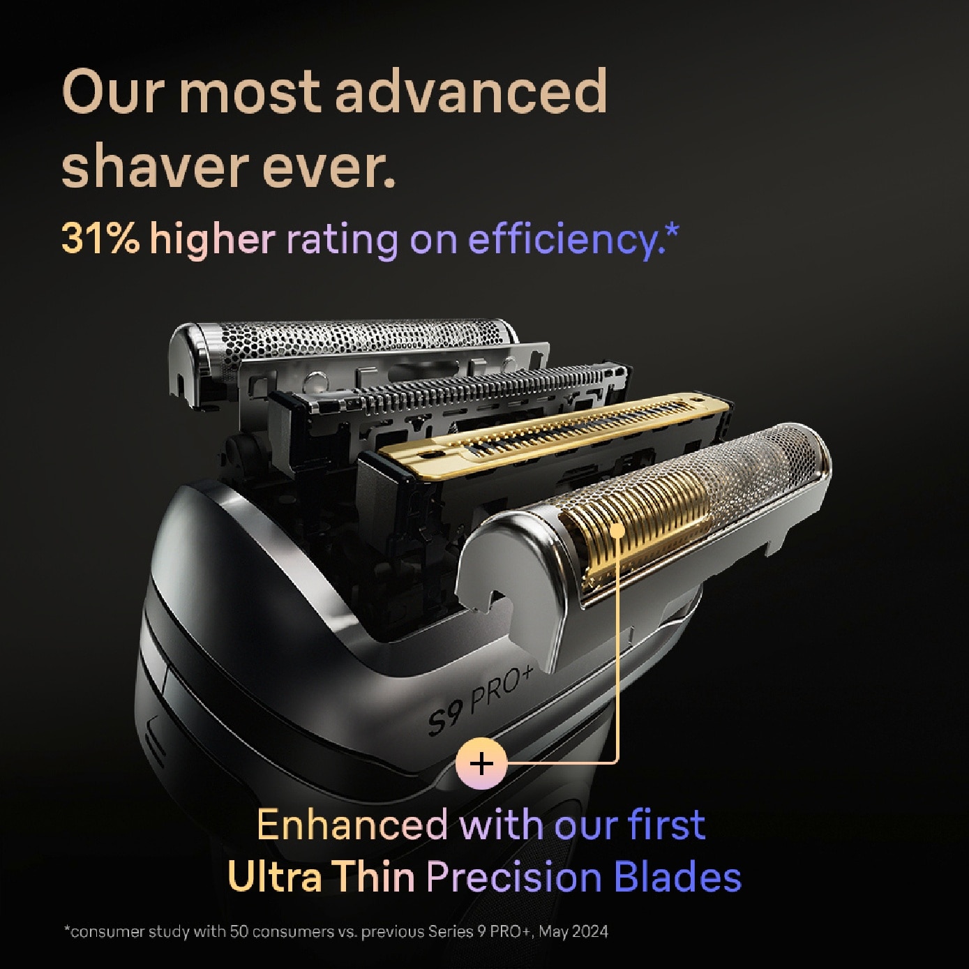 Series 9 Pro+ 9615s Electric Shaver with Pro Trimmer & Pro SensoAdapt 1s