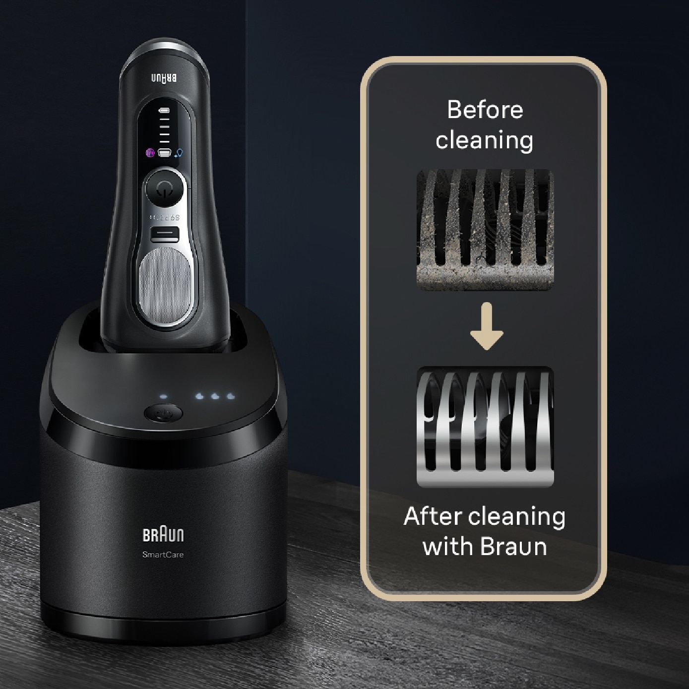Series 9 Pro+ 9660ccps 6-in-1 Electric Shaver with Smart Care Center 1s