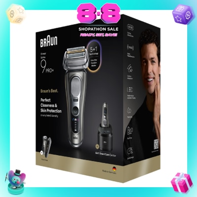 BRAUN - Series 9 Pro+ 9675cc Electric Shaver with Smart Care Center & Power Case 1s