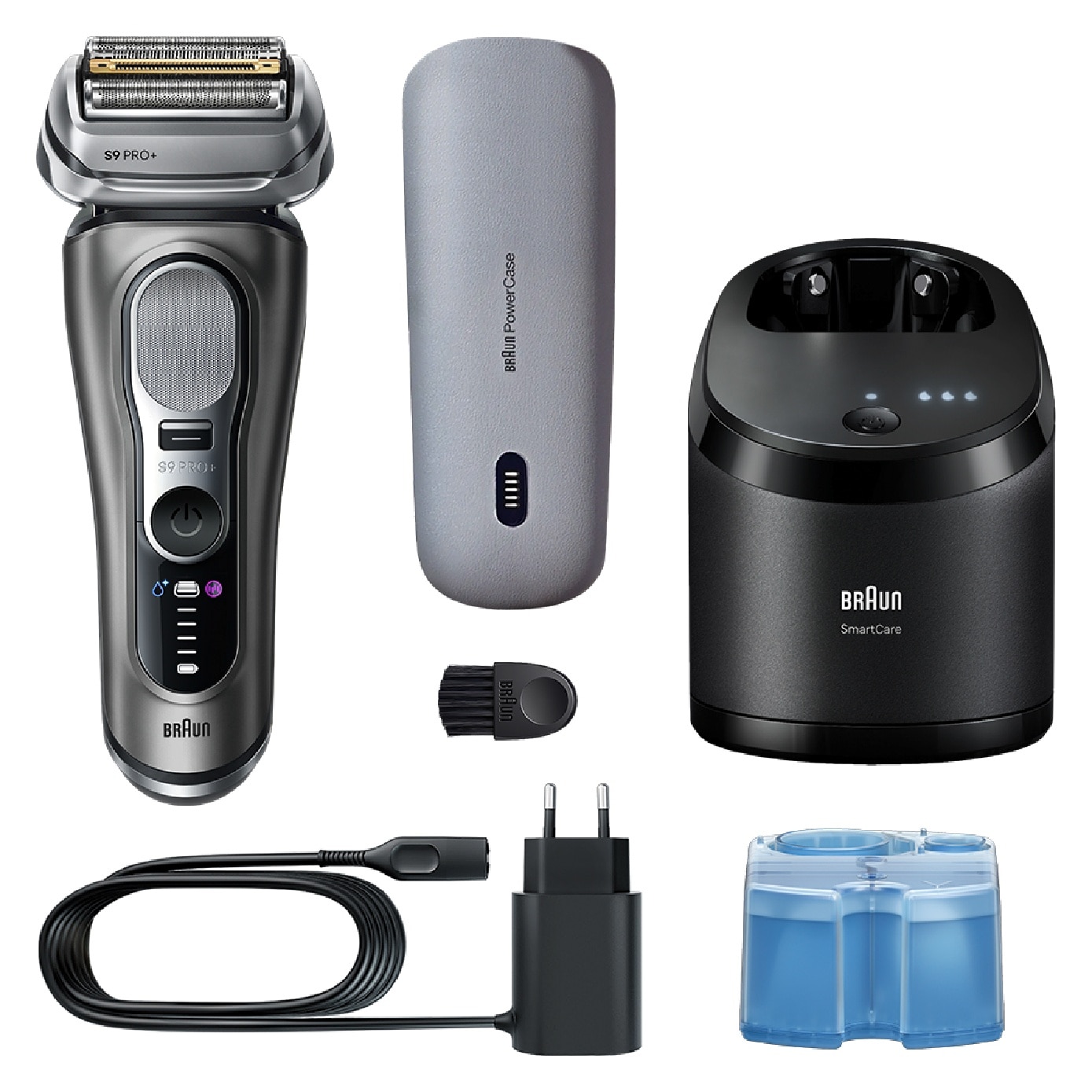 Series 9 Pro+ 9675cc Electric Shaver with Smart Care Center & Power Case 1s