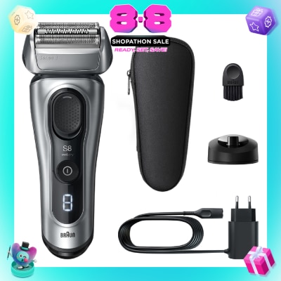 BRAUN - Series 8 8617s Men's Electric Shaver with SensoAdapt Technology 1s