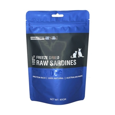 FREEZE DRY AUSTRALIA - Freeze Dried Raw Sardines Cat and Dog Treats 80g image