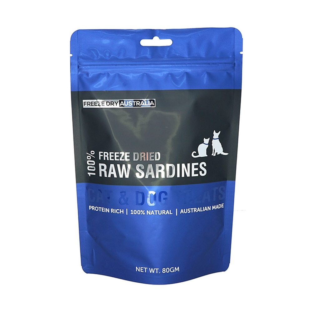 Freeze Dried Raw Sardines Cat and Dog Treats 80g image