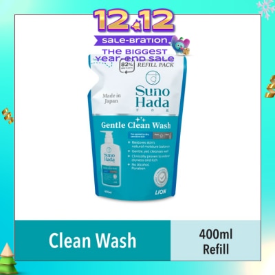 SUNOHADA Gentle Clean Wash Refill (Relieve Dryness & Itch) 400ml (Expiry: Aug`2026)
