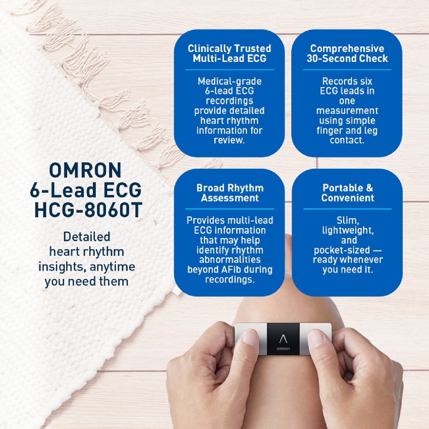 Portable ECG Heart Rate Monitor HCG-8060T 1s image
