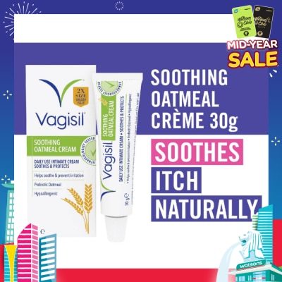 VAGISIL® Soothing Oatmeal Creme (Daily Use + Helps Soothe & Prevent Irritation) 30g