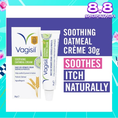 VAGISIL® Soothing Oatmeal Creme (Daily Use + Helps Soothe & Prevent Irritation) 30g