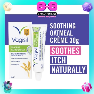 VAGISIL® - Soothing Oatmeal Creme (Daily Use + Helps Soothe & Prevent Irritation) 30g