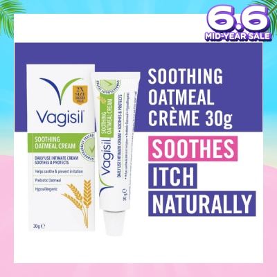 VAGISIL® Soothing Oatmeal Creme (Daily Use + Helps Soothe & Prevent Irritation) 30g