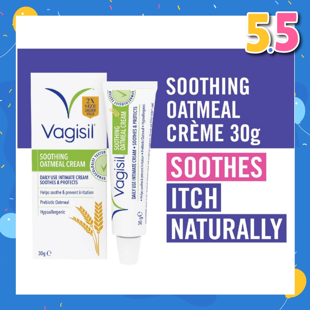 Soothing Oatmeal Creme (Daily Use + Helps Soothe & Prevent Irritation) 30g