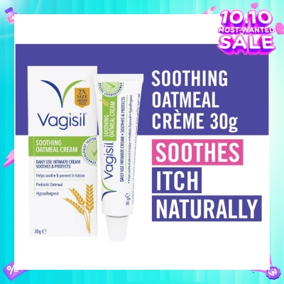 VAGISIL® Soothing Oatmeal Creme (Daily Use + Helps Soothe & Prevent Irritation) 30g