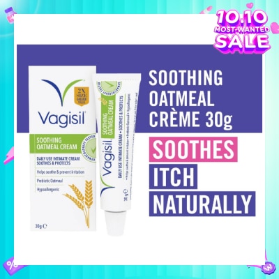 VAGISIL® Soothing Oatmeal Creme (Daily Use + Helps Soothe & Prevent Irritation) 30g