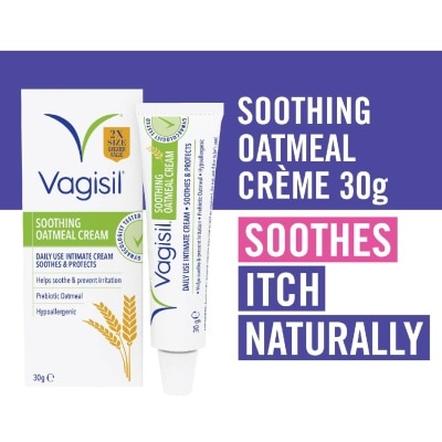 VAGISIL® Soothing Oatmeal Creme (Daily Use + Helps Soothe & Prevent Irritation) 30g