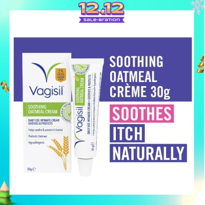 VAGISIL® Soothing Oatmeal Creme (Daily Use + Helps Soothe & Prevent Irritation) 30g