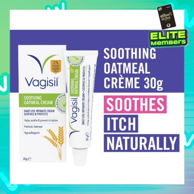 VAGISIL® Soothing Oatmeal Creme (Daily Use + Helps Soothe & Prevent Irritation) 30g