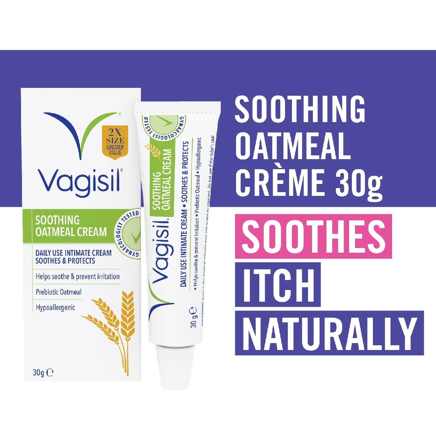 Soothing Oatmeal Creme (Daily Use + Helps Soothe & Prevent Irritation) 30g