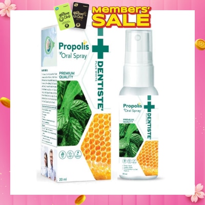 DENTISTE Propolis Oral Spray (Helps In Promoting Recovery Of Minor Mouth And Throat Infections) 20ml