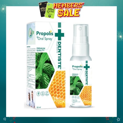 DENTISTE - Propolis Oral Spray (Helps In Promoting Recovery Of Minor Mouth And Throat Infections) 20ml