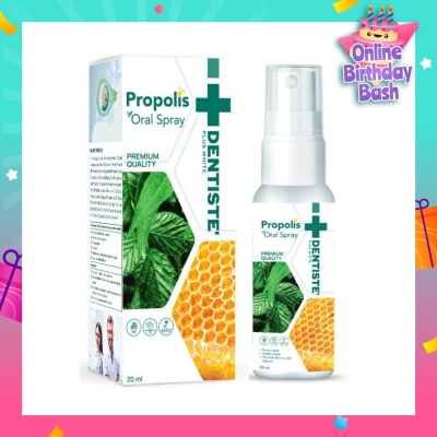 DENTISTE Propolis Oral Spray (Helps In Promoting Recovery Of Minor Mouth And Throat Infections) 20ml