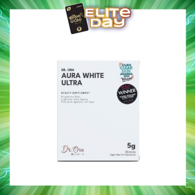 DR ORA - Aura White Ultra, Skin Brightening Supplement With White Tomato Extract, L-Glutathione And Pomegranate Extract (Sachets) 5g X 30s