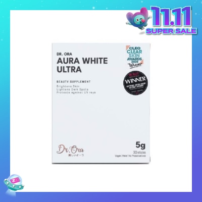 DR ORA Aura White Ultra, Skin Brightening Supplement With White Tomato Extract, L-Glutathione And Pomegranate Extract (Sachets) 5g X 30s