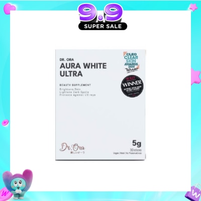 DR ORA - Aura White Ultra, Skin Brightening Supplement With White Tomato Extract, L-Glutathione And Pomegranate Extract (Sachets) 5g X 30s (Expiry: Jul`2027) image