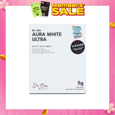 DR ORA [CNY] Aura White Ultra, Skin Brightening Supplement With White Tomato Extract, L-Glutathione And Pomegranate Extract (Sachets) 5g X 30s