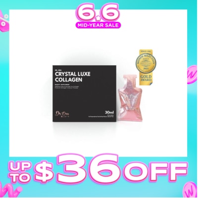 DR ORA - Crystal Luxe 6500mg Red Snapper Marine Collagen Drink Berries Sachets (Awarded Gold Quality by Monde Selection 2021) 30ml x 20s (Expiry: Apr`2027)