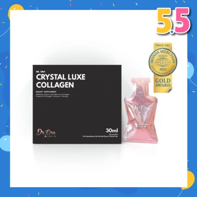 DR ORA Crystal Luxe 6500mg Red Snapper Marine Collagen Drink Berries Sachets (Awarded Gold Quality by Monde Selection 2021) 30ml x 20s