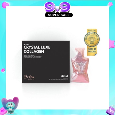 DR ORA - Crystal Luxe 6500mg Red Snapper Marine Collagen Drink Berries Sachets (Awarded Gold Quality by Monde Selection 2021) 30ml x 20s image