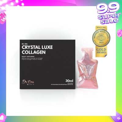 DR ORA Crystal Luxe 6500mg Red Snapper Marine Collagen Drink Berries Sachets (Awarded Gold Quality by Monde Selection 2021) 30ml x 20s