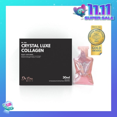 DR ORA Crystal Luxe 6500mg Red Snapper Marine Collagen Drink Berries Sachets (Awarded Gold Quality by Monde Selection 2021) 30ml x 20s