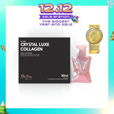 DR ORA Crystal Luxe 6500mg Red Snapper Marine Collagen Drink Berries Sachets (Awarded Gold Quality by Monde Selection 2021) 30ml x 20s