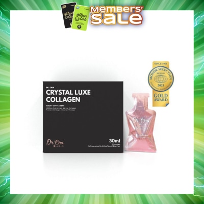 DR ORA - Crystal Luxe 6500mg Red Snapper Marine Collagen Drink Berries Sachets (Awarded Gold Quality by Monde Selection 2021) 30ml x 20s (Expiry: Apr`2027)