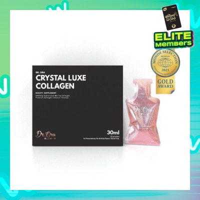 DR ORA Crystal Luxe 6500mg Red Snapper Marine Collagen Drink Berries Sachets (Awarded Gold Quality by Monde Selection 2021) 30ml x 20s