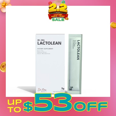 DR ORA Lactolean 10Billion Cfu Probiotics Digestive Enzyme Supplement Moro Blood Orange (Sachets) 5g X 15s
