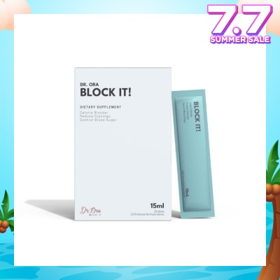 DR ORA Block It! Diabetic Friendly Carb Blocker (Calorie Blocker, Reduce Cravings, Prevents Food Coma) Sachets, 15ml X 5s