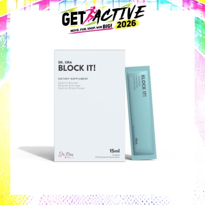 DR ORA - Block It! Diabetic Friendly Carb Blocker (Calorie Blocker, Reduce Cravings, Prevents Food Coma) Sachets, 15ml X 15s image