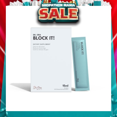 DR ORA - Block It! Diabetic Friendly Carb Blocker (Calorie Blocker, Reduce Cravings, Prevents Food Coma) Sachets, 15ml X 15s