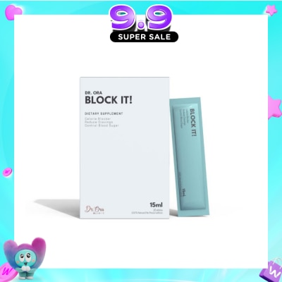 DR ORA - Block It! Diabetic Friendly Carb Blocker (Calorie Blocker, Reduce Cravings, Prevents Food Coma) Sachets, 15ml X 15s image