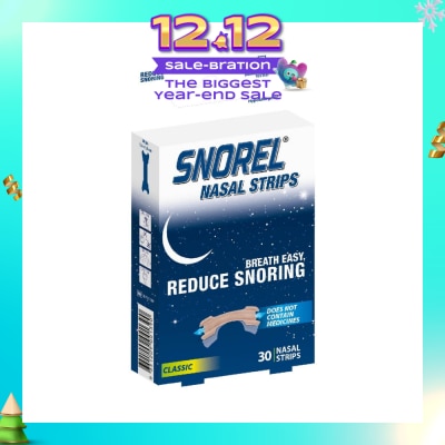 SNOREL Nasal Strip (Reduce Snoring) 30s