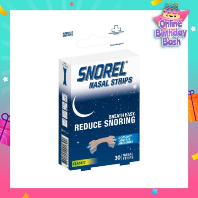 SNOREL Nasal Strip (Reduce Snoring) 30s